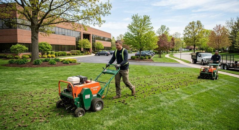 Residential Lawn Aeration